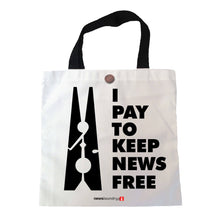 Load image into Gallery viewer, Tote Bag - I Pay To Keep News Free